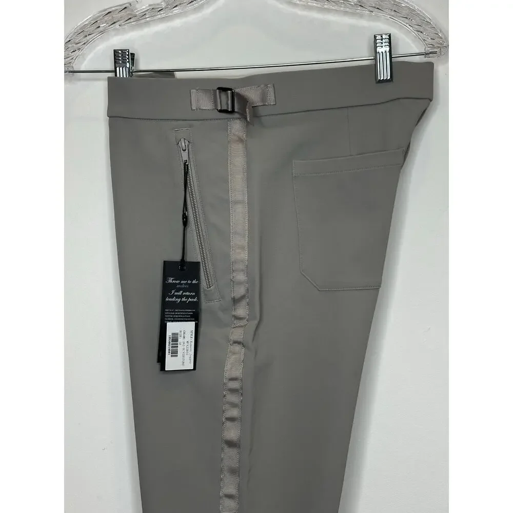 Greyson clothiers mens light Gray Rumson tailored side stripe pants size 30 NWT